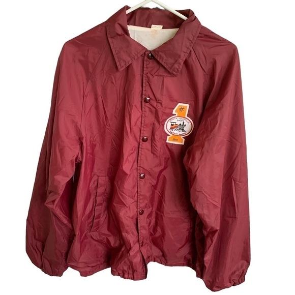 American Vintage Other - Vintage L&N Railroad South Louisville Shops Satin Jacket XL 1984 Safety Award